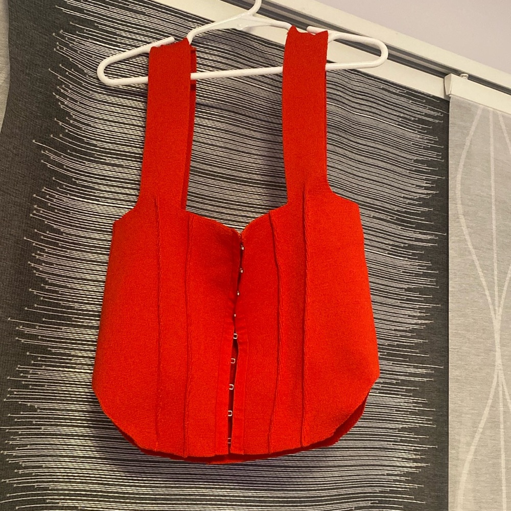 Cute sexy red crop top